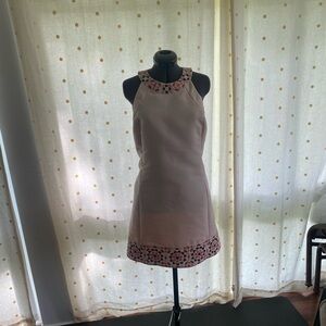 Pale pink Kate Spade mosaic embellished shift dress